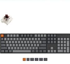 Keychron K10 A3 Full Sz Mechanical Keyboard Bluetooth Brown Switch White Backlit picture
