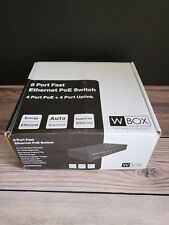 W Box Technologies 8 Port Fast Ethernet PoE Switch Model 0E-8P65W4POE #4267T picture