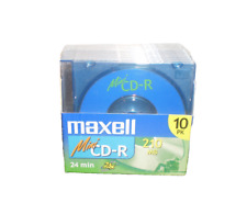 Maxell Mini CD-R Recordable Discs 10 Pack 210MB 24x Speed w Jewel Cases...New picture