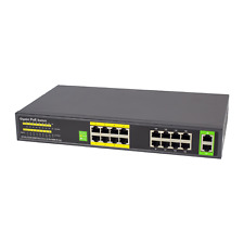 Ultrapoe 16 Port Gigabit PoE Switch with 2 Uplink Network Switch 802.3af/at 300W picture