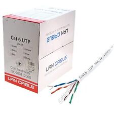 Cables Direct Online White Cat6 1000 feet Bulk Ethernet Cable, cm Bare Solid C picture