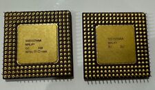 2 Vintage Intel 486 DX 33 MHz A80486DX-33 SX729 CPU picture