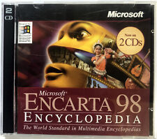Microsoft Encarta 98 Encyclopedia (2-Disc CD-ROM, 1997) LIKE NEW in Jewel Case picture