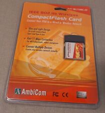 AmbiCom CompactFlash 11 MBPS Adapter (WL1100C-CF), Brand New, Never Opened picture