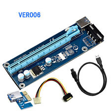 USB 3.0 PCI-E Express 1x To 16x Extender Riser Card Adapter Power BTC Cable picture