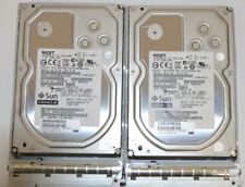 LOT OF 2 Sun Oracle 7010135 3TB 7.2K SAS HDD Hitachi HUS723030ALS640 W/TRAY picture