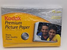 Kodak Premium Picture Paper 4X6 High Gloss 75 Sheets Sealed Never Used Brand New picture