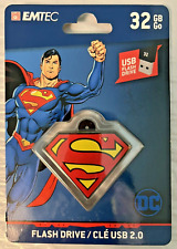 Emtec Superman Justice League USB 32 GB Flash Drive/Keychain 2.0 New Sealed picture