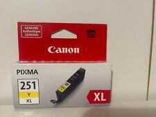 Brand New Canon Ink CLI-251Y XL High Capacity Yellow Ink Cartridge picture