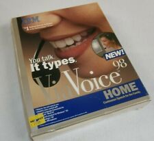 VTG NEW OPEN BOX IBM VIA VOICE 98 HOME COMPUTER COMPLETE HEADSET & MICROPHONE picture