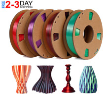3D Printer Silk Dual-Color PLA Filament Bundle 1.75mm,Multi Color 250g X4 Pack picture