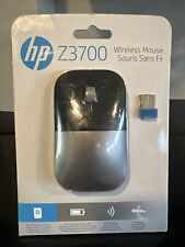 Brand New NIB NIP HP Z3700 Wireless Optical Ambidextrous Mouse Black/Silver Nano picture