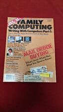 August 1986 Family Computing Magazine Writing with Computers Vintage  picture