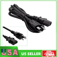 3.3ft 3 Prong AC Power Cord Cable Replacement for Desktop Computer Monitor. Lot picture