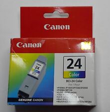 Canon BCI-24 Ink Cartridge Color GENUINE Unopened Box - Estate Find picture