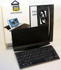 NEW Zagg Keys Universal Tablet Bluetooth Folio Keyboard Stand iPad 2/3/4/Air yo picture