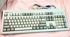 Vintage Dell Quietkey Mechanical PS/2 Computer Keyboard SK-1000REW Good COND picture