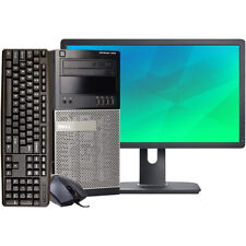 Dell Desktop Computer Tower Up To 16GB RAM 1TB HDD/SSD 22in LCD Windows 10 Pro picture