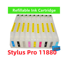 9 Empty Refillable Ink Cartridge kit T591 591 for Stylus Pro 11880 Printer * picture