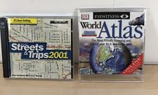 Eyewitness World Atlas 2001 Streets and Trips 2001 Retro Maps from 23 years ago picture
