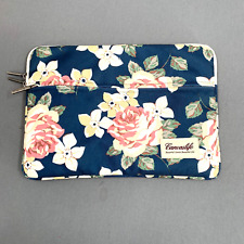 Canvaslife Elegant Floral Padded Laptop Tablet Bag Multicolor Small Canvas Sleev picture