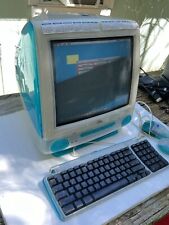Vintage 2000 APPLE iMac G3 BLUE Blueberry M5521 W/ Keyboard & 2 Mouses See Photo picture
