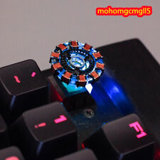 Iron Man Arc Reactor Heart Resin Key Cap for Mechanical Keyboard Translucent 1pc picture