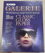 ILFORD Galerie Pro Inkjet CLASSIC PEARL Photo Paper 11”x8.5” 25 Sheets *SEALED* picture