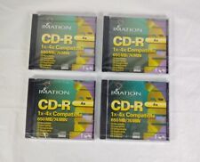 LOT of 4 BRAND NEW Sealed VINTAGE IMATION 3M CD-R Recordable DISCS 650 MB 4X picture