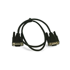 3ft DB9 Male to DB9 Female Serial Cable Extension - Black picture