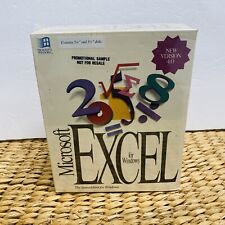 New Sealed Microsoft Excel 4.0 Software For Windows Box Set Vintage 1992  picture