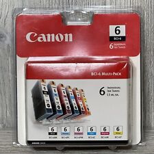 Genuine Canon BCI-6 Multi Pack Ink Black Cyan MagentaYellow 6BK 6PC 6PM 6C 6M.A3 picture