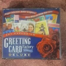 Art Explosion Greeting Card Factory Deluxe V4 • PC 4 CDs picture