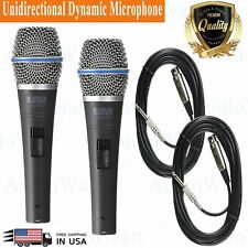 2X Professional Wired Dynamic Vocal Studio Microphone HandHeld Mic with XLR 3Pin picture