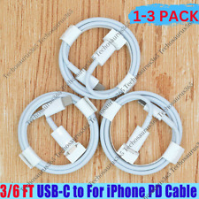 PD USB Type C Fast Charger Cable Cord USB C For iPhone 14 13 12 11 Pro Max 8 7 X picture
