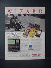 1991 Sharp Wizard OZ-8000 Organizer Vintage Print Ad 11319 picture
