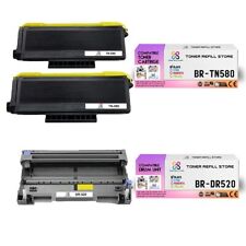 2Pk TRS TN580 DR520 Compatible for Brother DCP8060 HL5240 Toner and Drum Unit picture