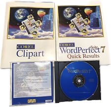 COREL Clipart/WordPerfect Suite 7 CD Windows 3.1/95/Me & Manuals - Vintage 1995 picture