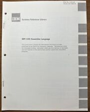 Vintage 1968 IBM Systems Reference Library 1130 Assembler Language Fifth Edition picture