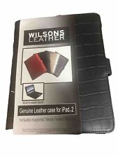 Wilson's Genuine Leather Case iPad 2, 3, 4 Generation Black Sleep/Wake 9.5x7.25 picture