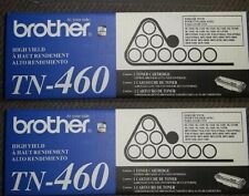 2 New Genuine Brother TN-460 Toner Cartridges  Open Box and Open Bag -- UNUSED  picture
