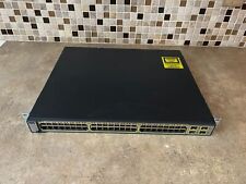 CISCO CATALYST WS-C3750V2-48PS-S 48-PORT POE SWITCH WS-C3750-48PS-S ZZB-12 picture