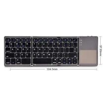 Mini Three Folding Wireless Bluetooth Keyboard for Tablet Phone Laptop Keyboard picture
