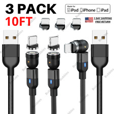 540° Rotate Magnetic USB Charging Cable Power Charger Cord For iPhone 13 12 11 X picture