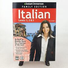NEW SEALED Instant Immersion ITALIAN Levels 1, 2, & 3 Family Edition picture