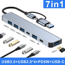 7 in 1 Multiport USB-C Hub Type C To USB 3.0 2.0 Multi-hub Dock Splitter Adapter picture