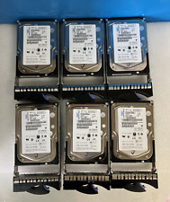6x IBM 40K1043 73.4GB 15K SAS HDD DQF9P73025DL FRU 39R7348 PN 26K5841 W/ Caddy ~ picture