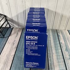 7 Genuine Epson ERC-38B Black Printer Ribbon Cartridges picture