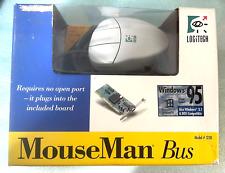 NEW IN OLD BOX RARE LOGITECH MOUSEMAN BUS RETAIL MOUSE & ISA BUS CARD RM3WL picture