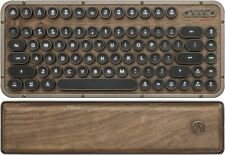 AZIO Retro Compact Keyboard Elwood Bluetooth Wireless/USB Wired Backlit Walnut picture